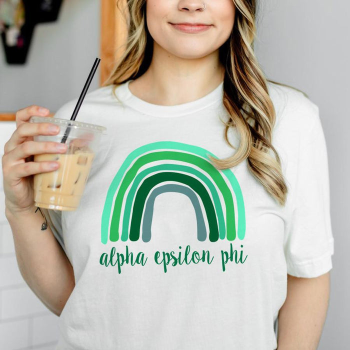 Printify Alpha Epsilon Phi Rainbow Tees Alpha Epsilon Phi Rainbow Tees