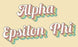 Alpha Epsilon Phi Sorority Retro Flag Alpha Epsilon Phi Sorority Retro Flag
