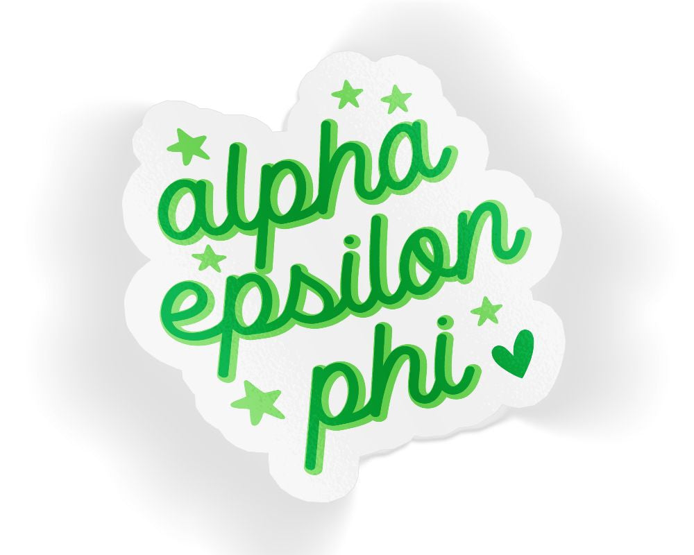 Alpha Epsilon Phi Star Sticker Alpha Epsilon Phi Star Sticker