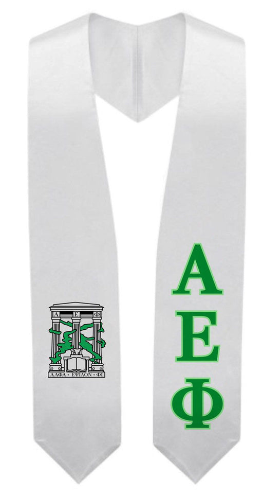 Alpha Epsilon Phi Alpha Epsilon Phi Super Crest - Shield Graduation Stole