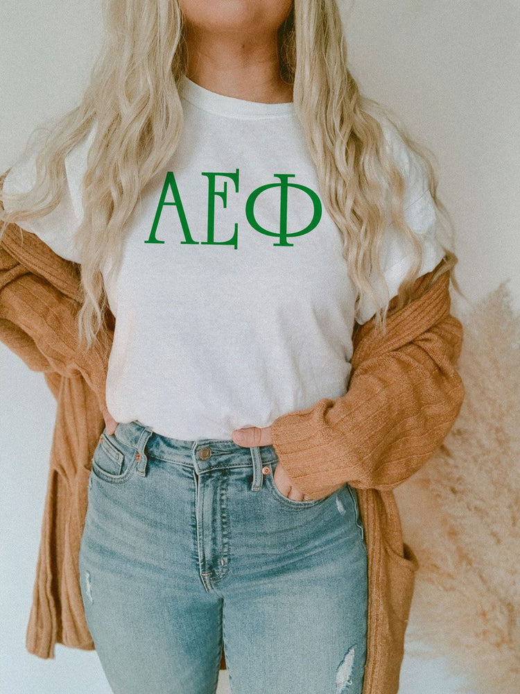 Alpha Epsilon Phi University Greek T Shirts Alpha Epsilon Phi University Greek T-Shirts