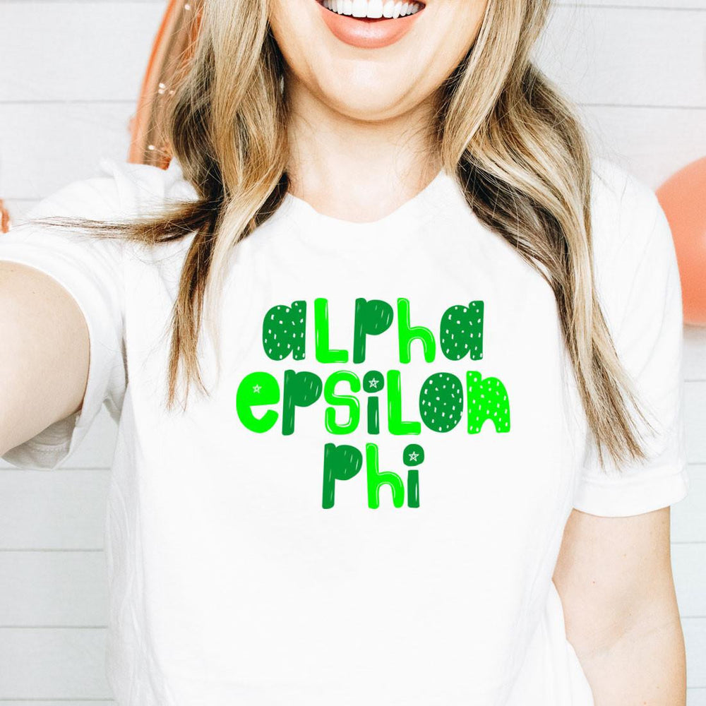 Printify Alpha Epsilon Phi Whimsy Tees Alpha Epsilon Phi Whimsy Tees