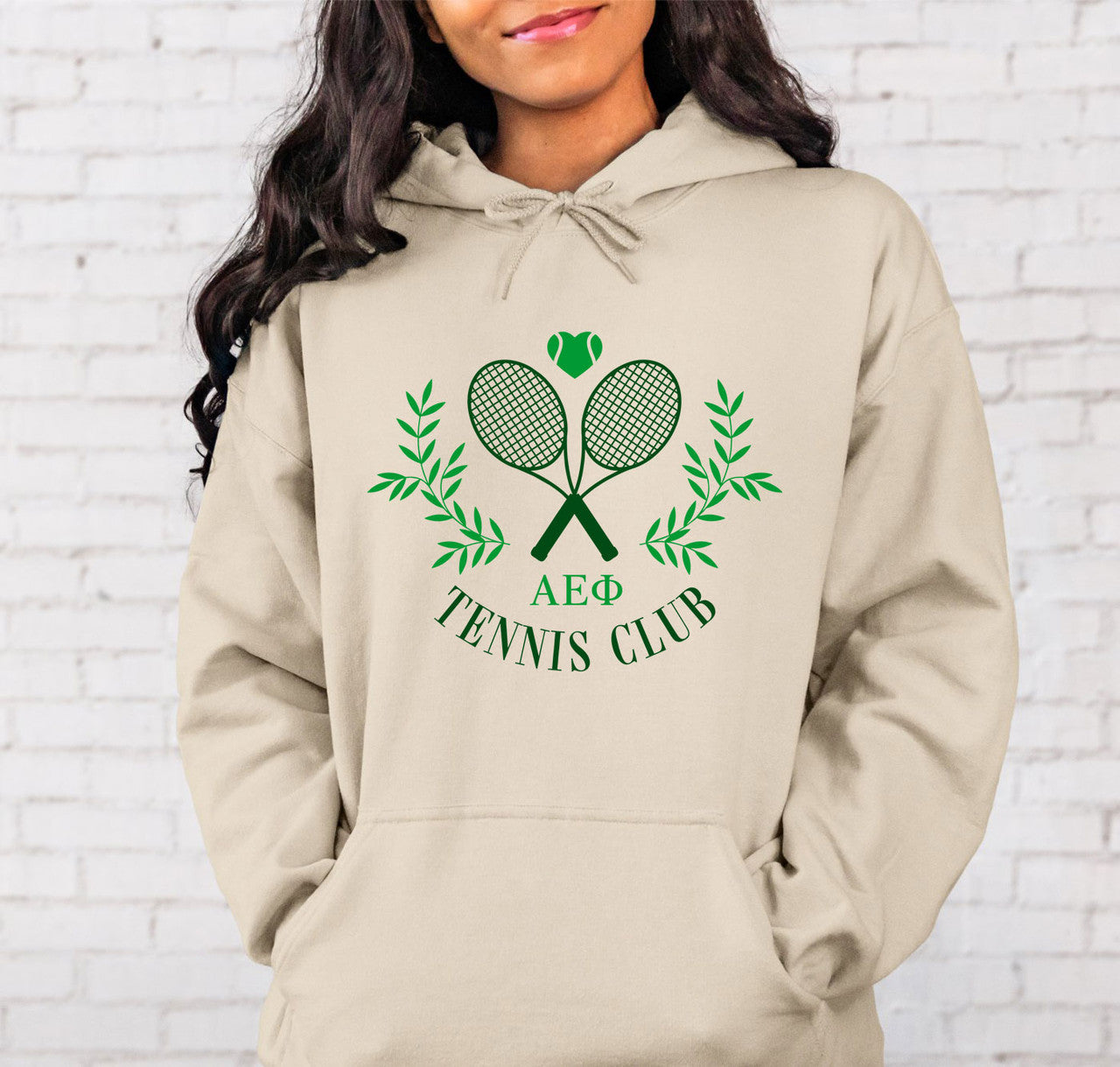 Alpha Epsilon Phi Tennis Club Hoodie Alpha Epsilon Phi Tennis Club Hoodie