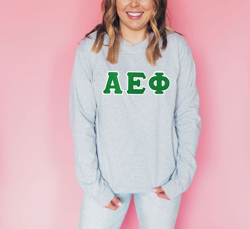 Alpha Epsilon Phi DISCOUNT Alpha Epsilon Phi Lettered Long Sleeve Tee