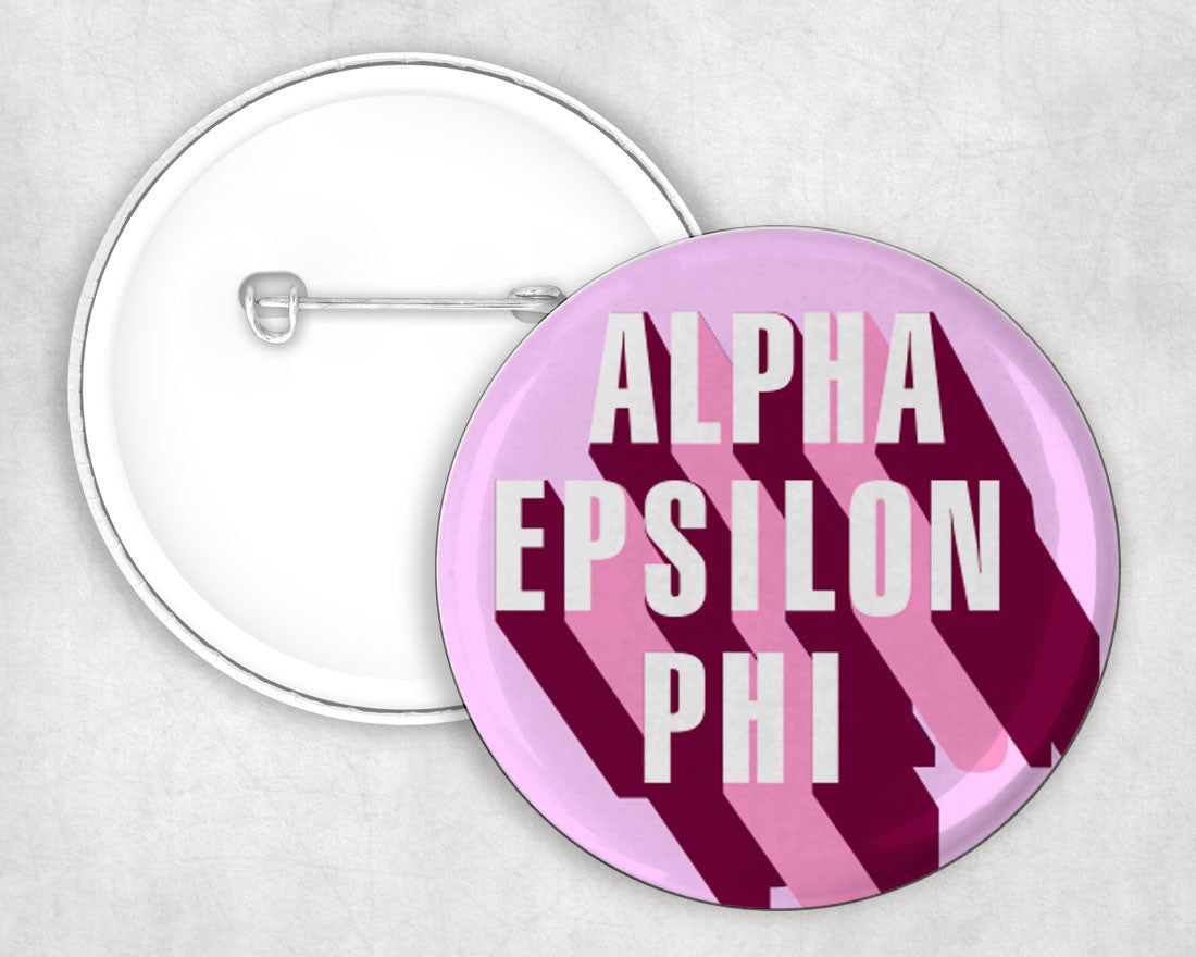 Alpha Epsilon Phi 3d Button Pin Buttons Alpha Epsilon Phi 3D Button Pin Buttons
