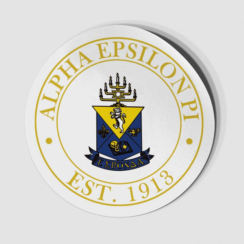 Alpha Epsilon Pi Circle Crest Shield Decal Alpha Epsilon Pi Circle Crest - Shield Decal