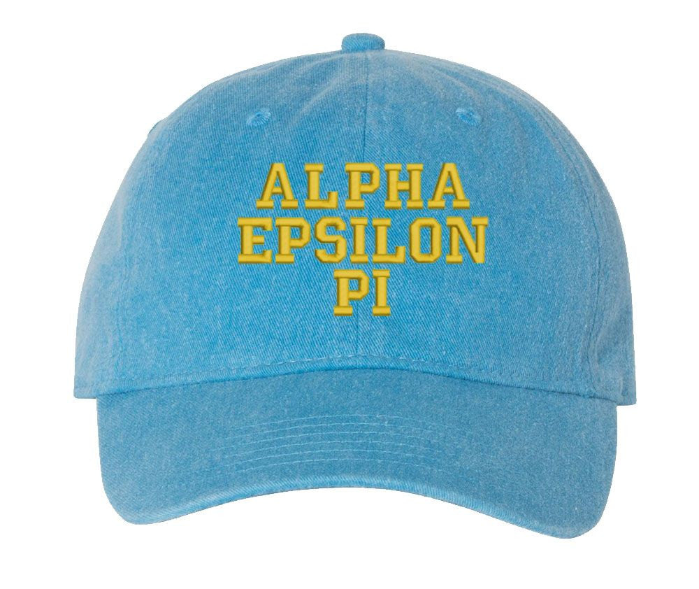 Alpha Epsilon Pi Pigment Dyed Baseball Cap Alpha Epsilon Pi Pigment Dyed Baseball Cap