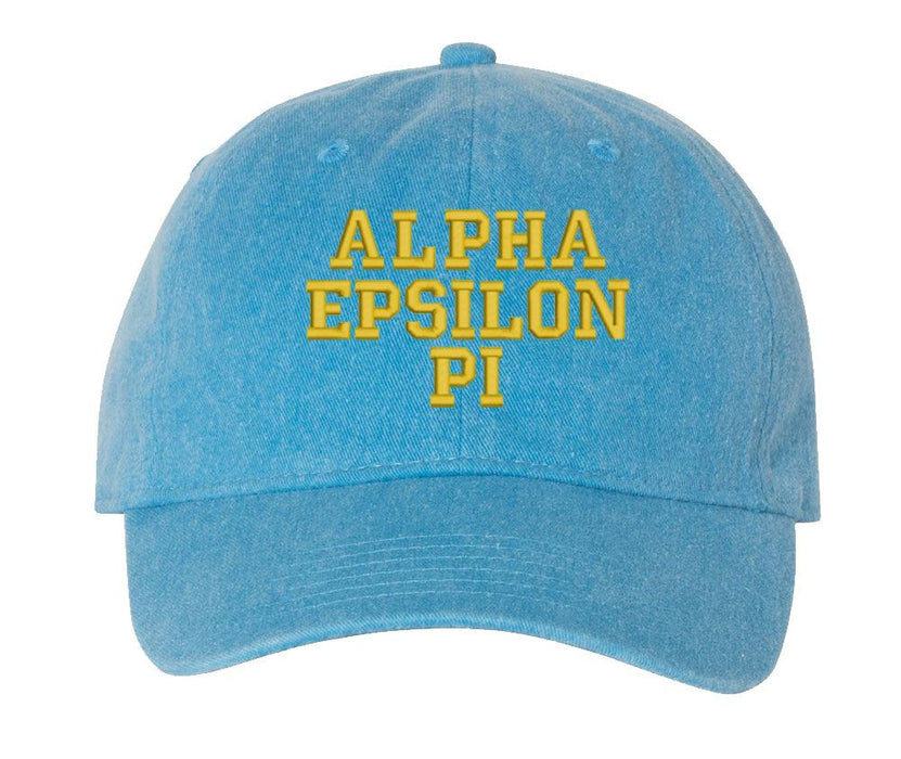 Alpha Epsilon Pi Pigment Dyed Baseball Cap Alpha Epsilon Pi Pigment Dyed Baseball Cap