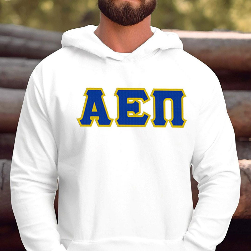 Alpha Epsilon Pi Fraternity 2 Day Ship Twill Hooded Sweatshirt Alpha Epsilon Pi Fraternity - 2 Day Ship Twill Hooded Sweatshirt