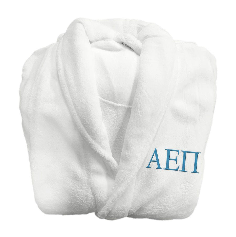 Alpha Epsilon Pi Fraternity Lettered Bathrobe Alpha Epsilon Pi Fraternity Lettered Bathrobe