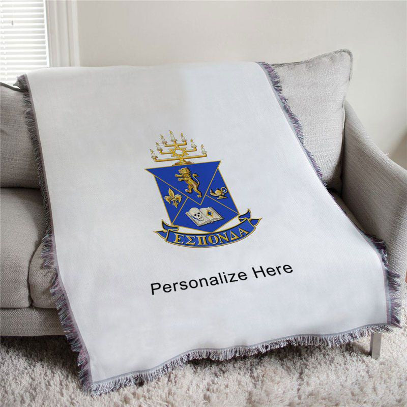 Alpha Epsilon Pi Full Color Crest Afghan Blanket Throw Alpha Epsilon Pi Full Color Crest Afghan Blanket Throw