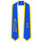 Discount Alpha Epsilon Pi Greek 2 Tone Lettered Graduation Sash Stole DISCOUNT-Alpha Epsilon Pi Greek 2 Tone Lettered Graduation Sash Stole