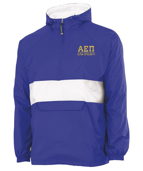 Alpha Epsilon Pi Greek Letter Anoraks Alpha Epsilon Pi Greek Letter Windbreaker Pullovers