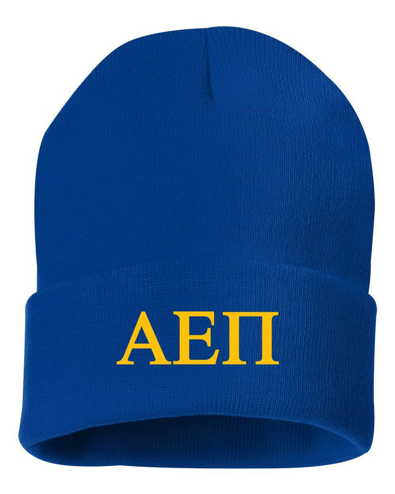 Alpha Epsilon Pi Greek Letter Knit Cap Alpha Epsilon Pi Greek Letter Knit Cap