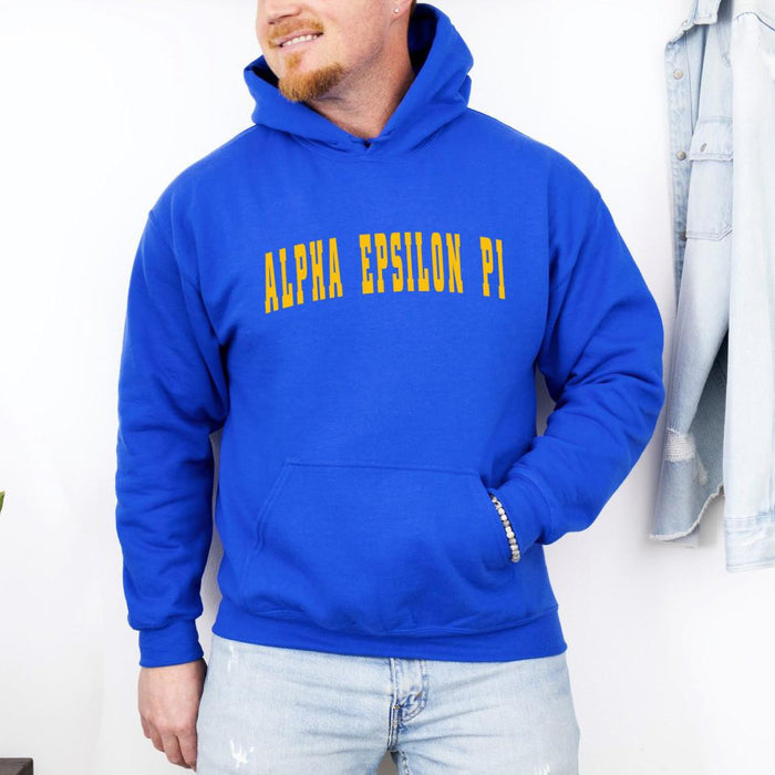 Alpha Epsilon Pi Letterman Hooded Sweatshirts Alpha Epsilon Pi Letterman Hooded Sweatshirts