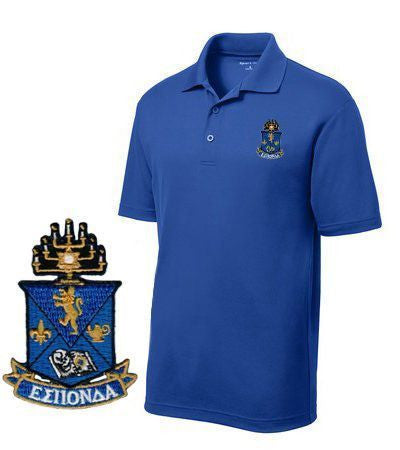 Clothing DISCOUNT-Alpha Epsilon Pi Emblem Polo