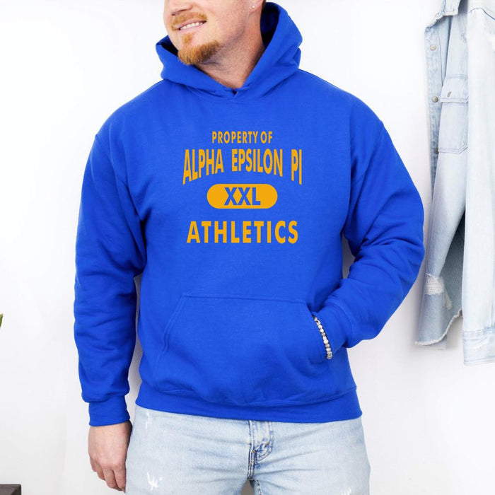 Alpha Epsilon Pi Property Of Athletics Hooded Sweatshirts Alpha Epsilon Pi Property Of Athletics Hooded Sweatshirts