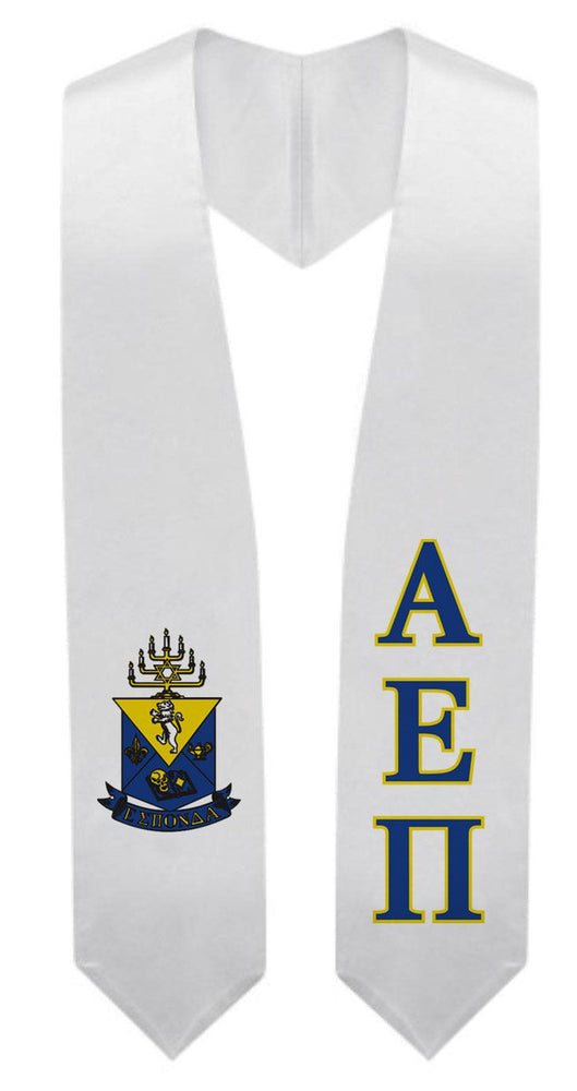 Alpha Epsilon Pi Super Crest Shield Graduation Stole Alpha Epsilon Pi Super Crest - Shield Graduation Stole