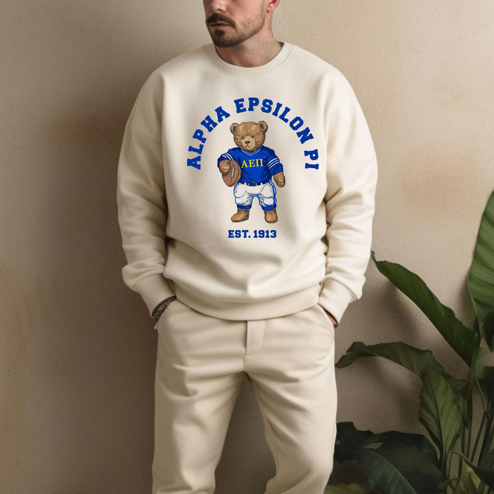 Alpha Epsilon Pi Teddy Bear Crewneck Sweatshirt Alpha Epsilon Pi Teddy Bear Crewneck Sweatshirt