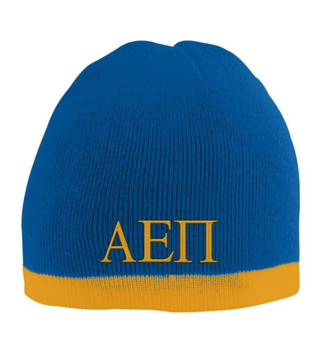 Alpha Epsilon Pi Two Tone Knit Beanie Alpha Epsilon Pi Two Tone Knit Beanie