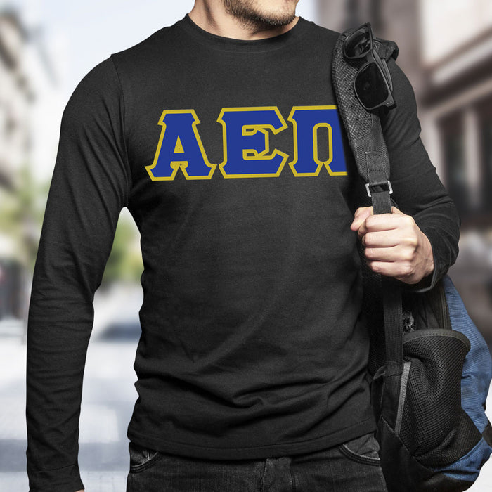 Alpha Epsilon Pi Lettered Long Sleeve Shirt Alpha Epsilon Pi Lettered Long Sleeve Shirt