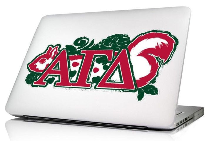 Alpha Gamma Delta 10 X 8 Laptop Skin/wall Decal Alpha Gamma Delta 10.5 x 4.5 Laptop Skin/Wall Decal