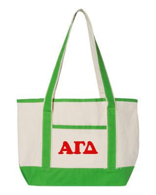 Alpha Gamma Delta Sailing Tote Bag Alpha Gamma Delta Sailing Tote Bag