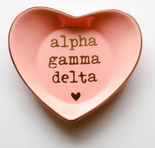 Alpha Gamma Delta Alpha Gamma Delta Ceramic Ring Dish