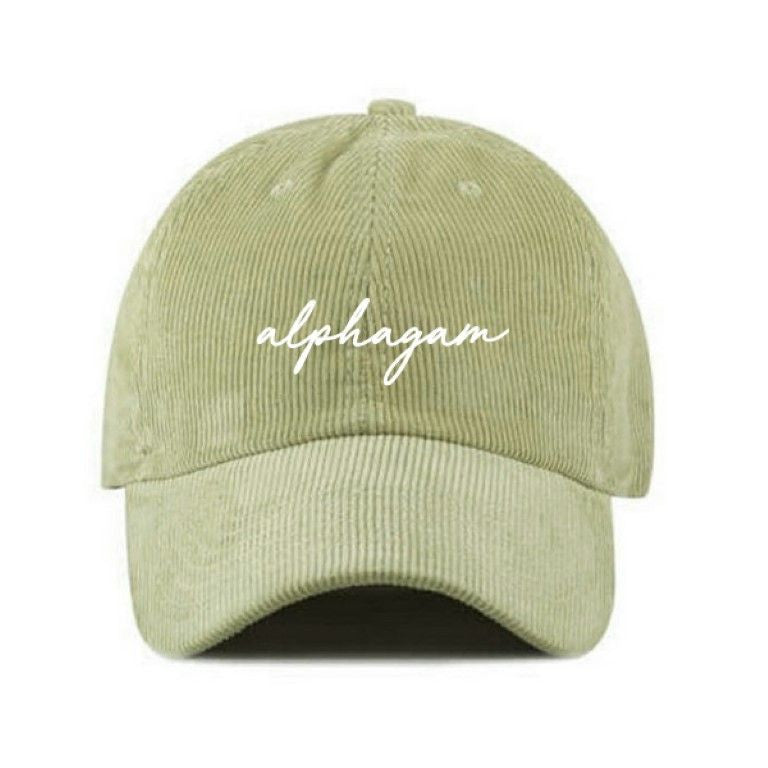 Alpha Gamma Delta Corduroy Baseball Hats Alpha Gamma Delta Corduroy Baseball Hats
