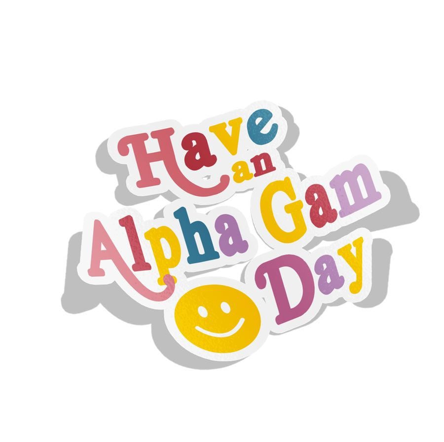 Alpha Gamma Delta Day Decal Sticker Alpha Gamma Delta Day Decal Sticker