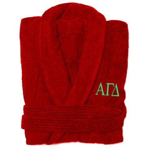 Alpha Gamma Delta Greek Letter Bathrobe Alpha Gamma Delta Greek Letter Bathrobe