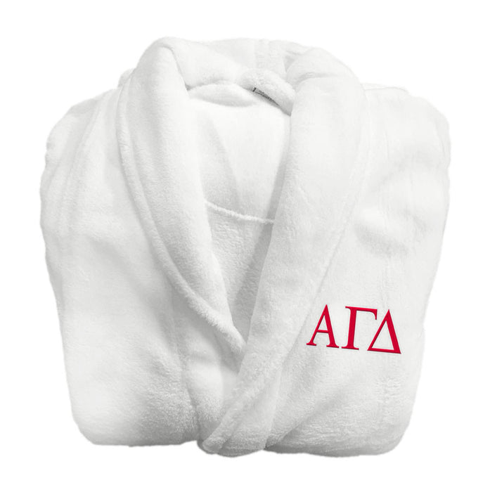 Alpha Gamma Delta Greek Letter Bathrobe Alpha Gamma Delta Greek Letter Bathrobe