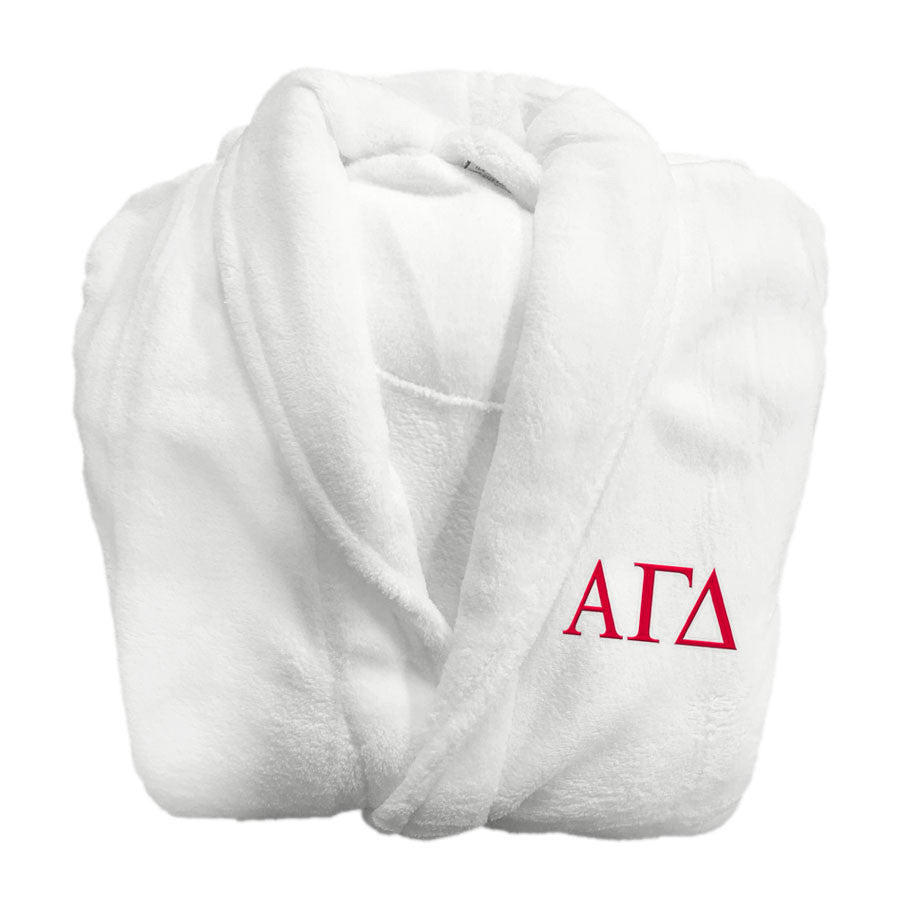 Alpha Gamma Delta Greek Letter Bathrobe Alpha Gamma Delta Greek Letter Bathrobe