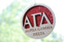 Alpha Gamma Delta Laser Carved Greek Letter Ornament 3" Round Alpha Gamma Delta Laser Carved Greek Letter Ornament - 3