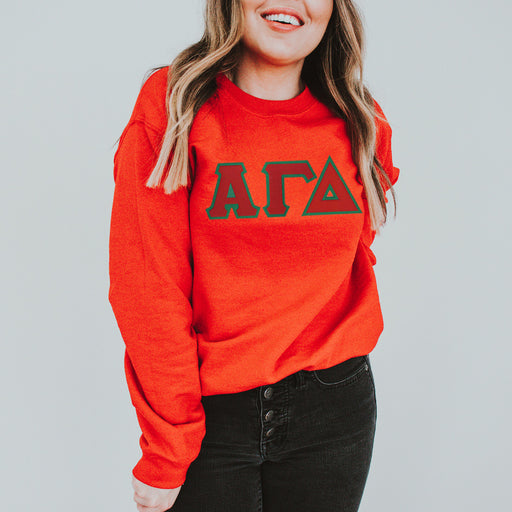 Alpha Gamma Delta Alpha Gamma Delta Lettered Crewneck