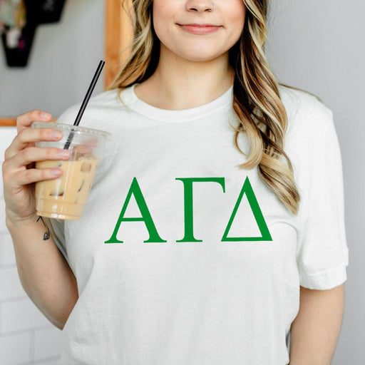 Shirts Alpha Gamma Delta Lettered Tees - $24.95!