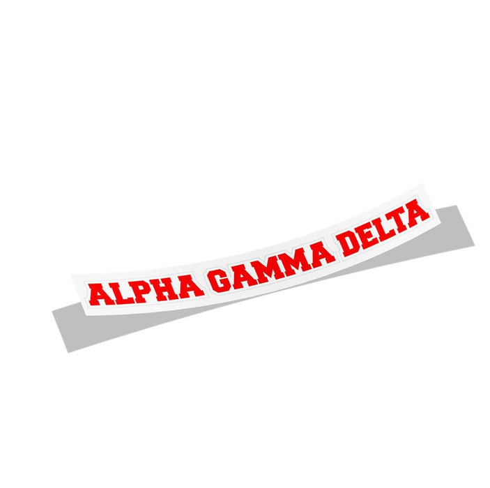 Alpha Gamma Delta Long Window Sticker Alpha Gamma Delta Long Window Sticker