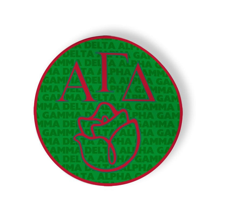 Alpha Gamma Delta Mascot Round Decals Alpha Gamma Delta Mascot Round Decals
