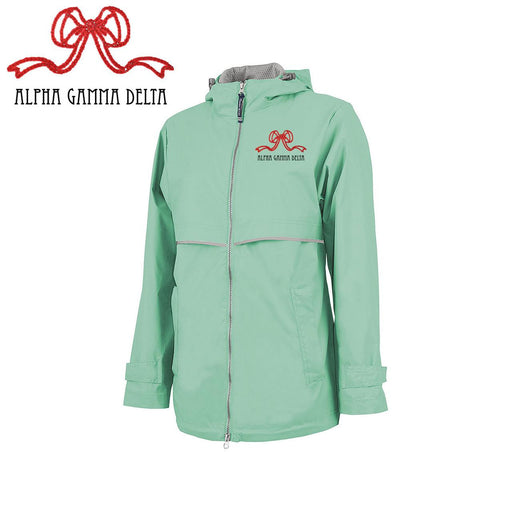 Alpha Gamma Delta New Englander Bows Rain Jacket