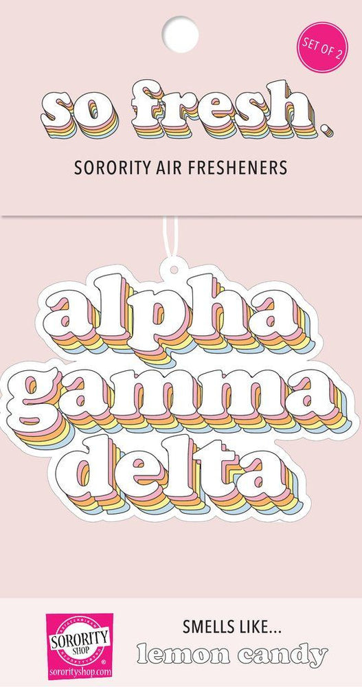 Alpha Gamma Delta Retro Air Freshener (2 Pack) Alpha Gamma Delta Retro Air Freshener (2 pack)