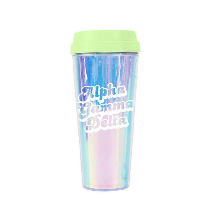 Alpha Gamma Delta Retro Style Sorority Tumbler Alpha Gamma Delta Retro Style Sorority Tumbler