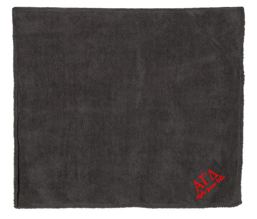 Alpha Gamma Delta Sherpa Blanket Alpha Gamma Delta Sherpa Blanket