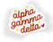 Alpha Gamma Delta Star Sticker Alpha Gamma Delta Star Sticker