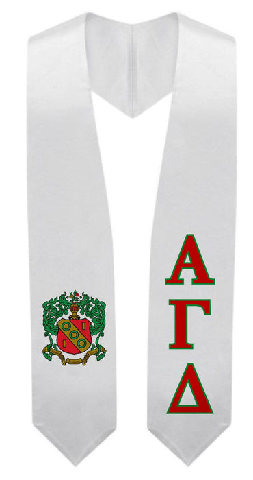 Alpha Gamma Delta Super Crest Shield Graduation Stole Alpha Gamma Delta Super Crest - Shield Graduation Stole