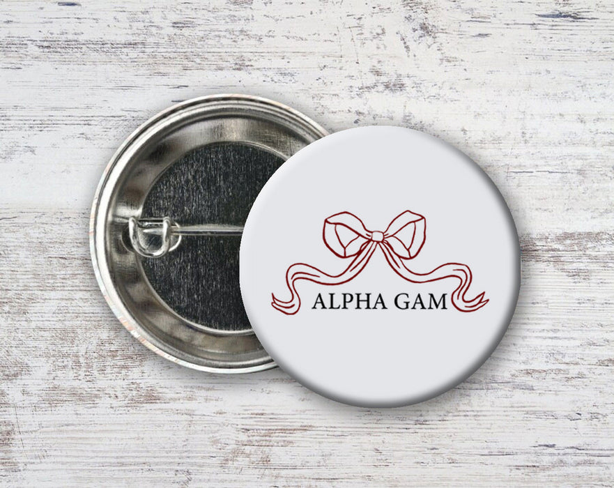 Alpha Gamma Delta Nickname Bow Pin Buttons Alpha Gamma Delta Nickname Bow Pin Buttons
