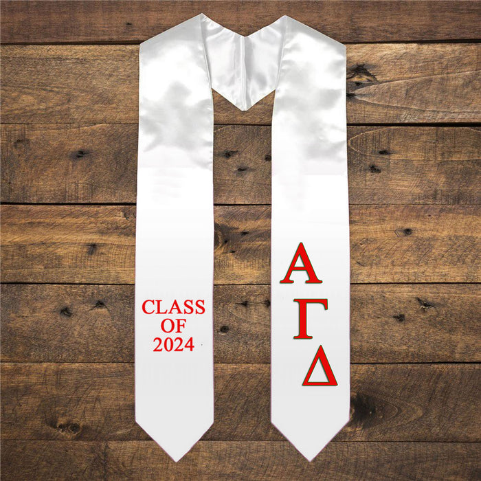 Alpha Gamma Delta Extra Fancy Classic Greek Graduation Stole Alpha Gamma Delta Extra Fancy Classic Greek Graduation Stole