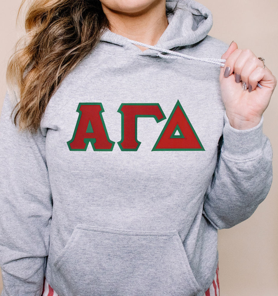 Discount Alpha Gamma Delta Lettered Hooded DISCOUNT Alpha Gamma Delta Lettered Hooded
