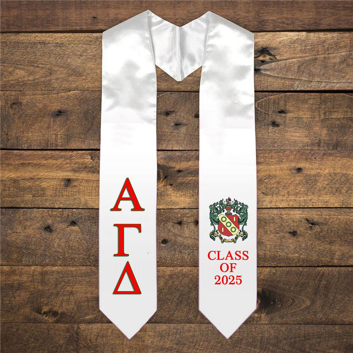 Alpha Gamma Delta Extra Fancy Greek Class Of Graduation Stole Alpha Gamma Delta Extra Fancy Greek Class Of  Graduation Stole