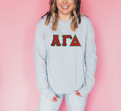 Alpha Gamma Delta Alpha Gamma Delta Custom Twill Long Tee