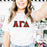 Alpha Gamma Delta Custom Twill Tee Alpha Gamma Delta Custom Twill Tee